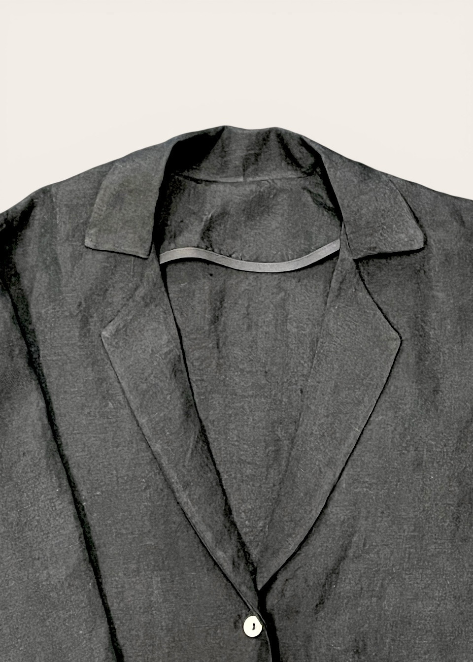 Jacket 08, black linen