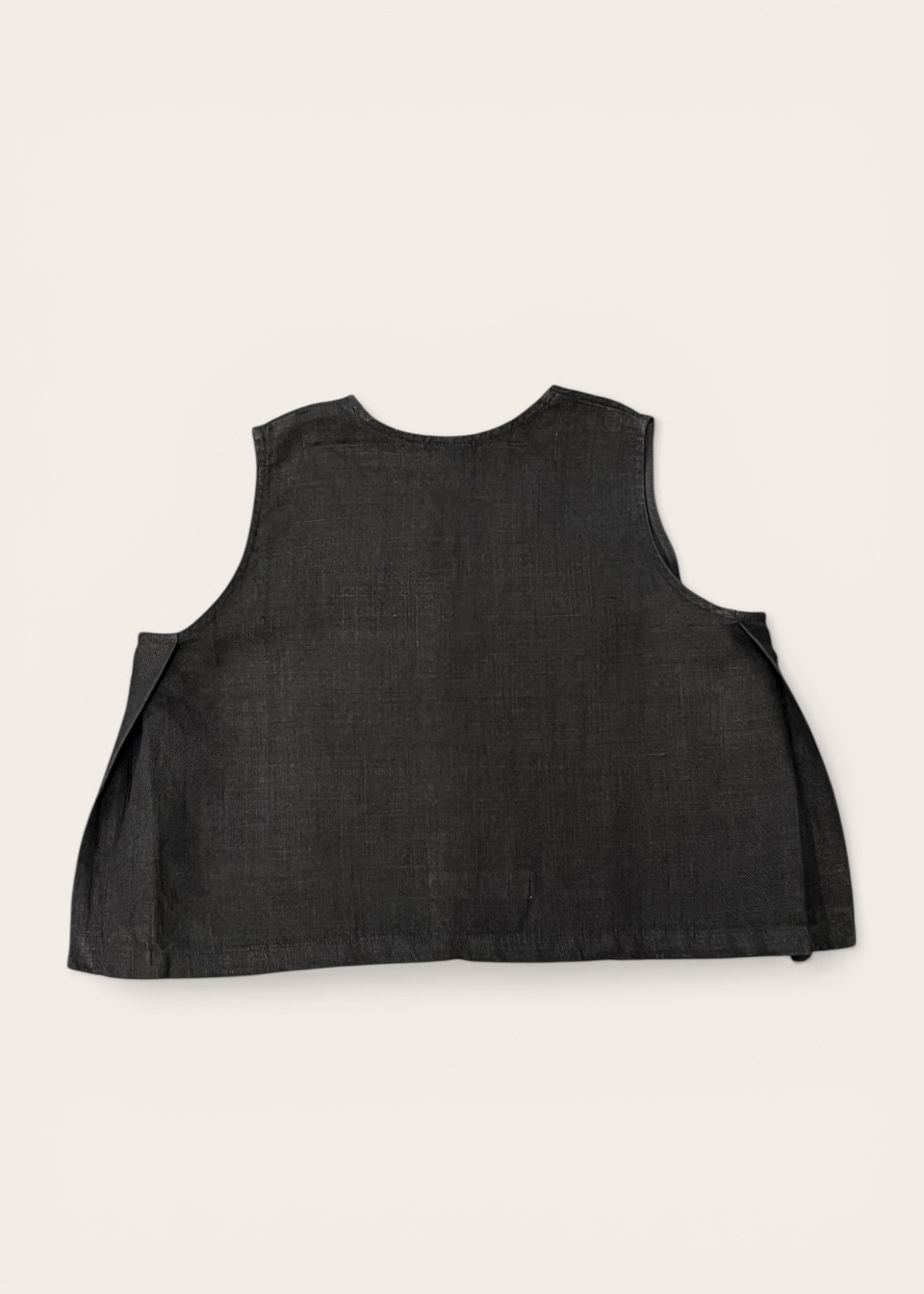 Jumper 02, heavy black linen