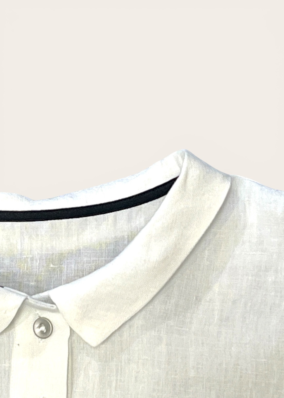 Chemise 05, lin blanc