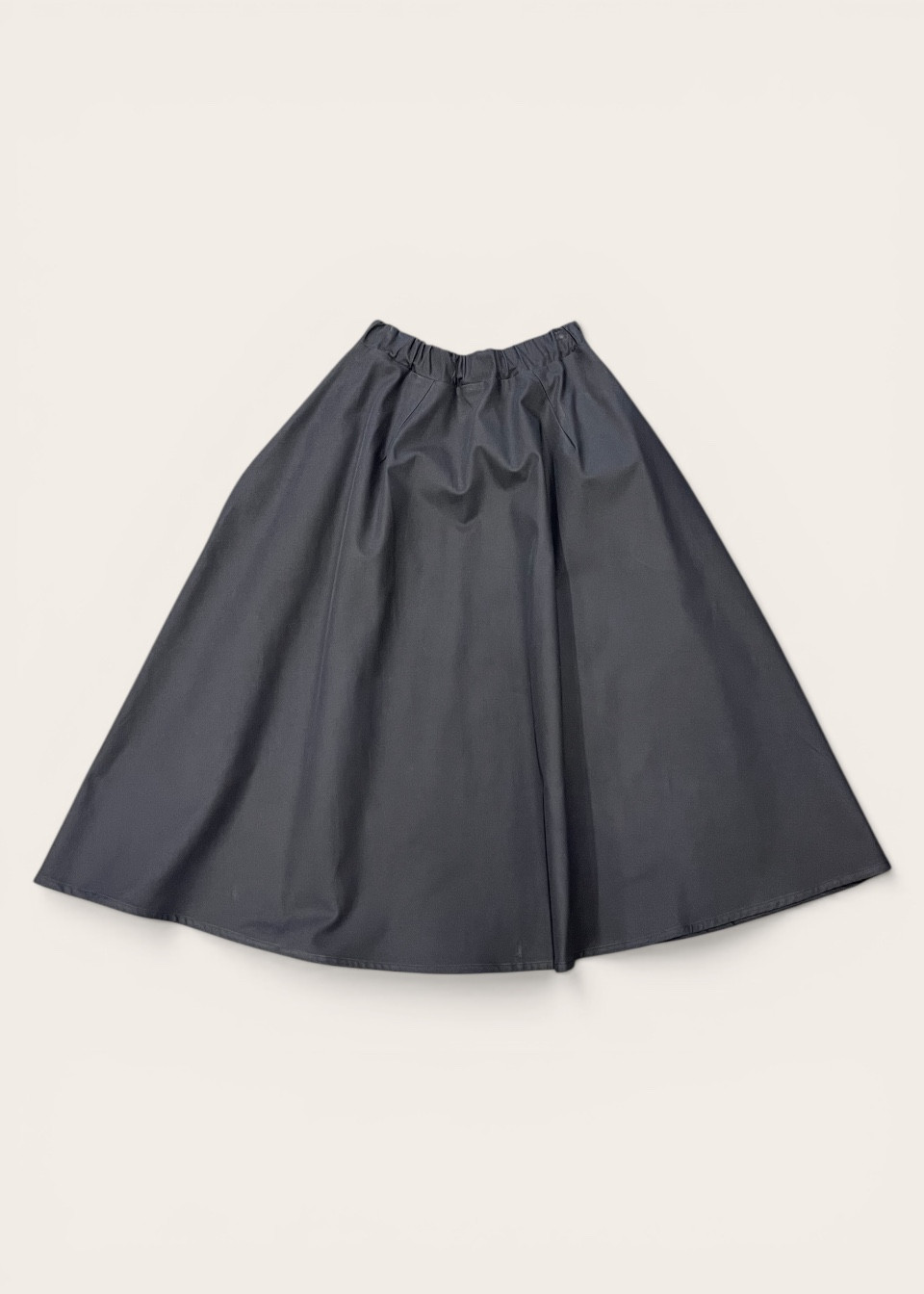 Jupe longue toile bleu nuit - LE VESTIAIRE DE JEANNE