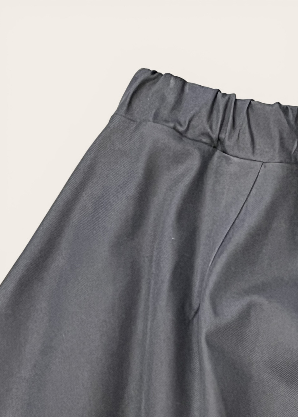 Jupe longue toile bleu nuit - LE VESTIAIRE DE JEANNE