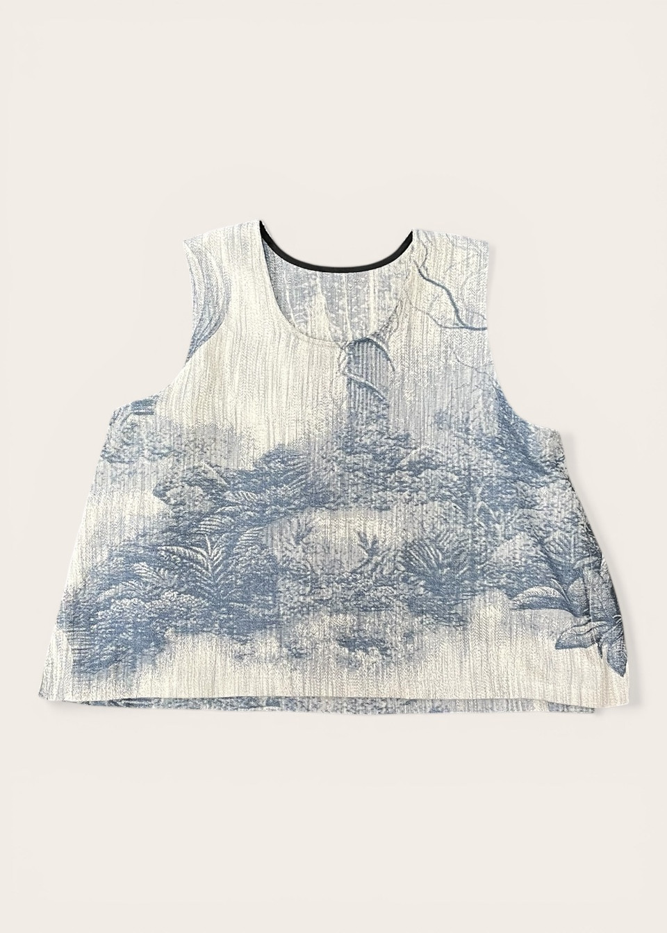 Pill 02, jacquard bleu