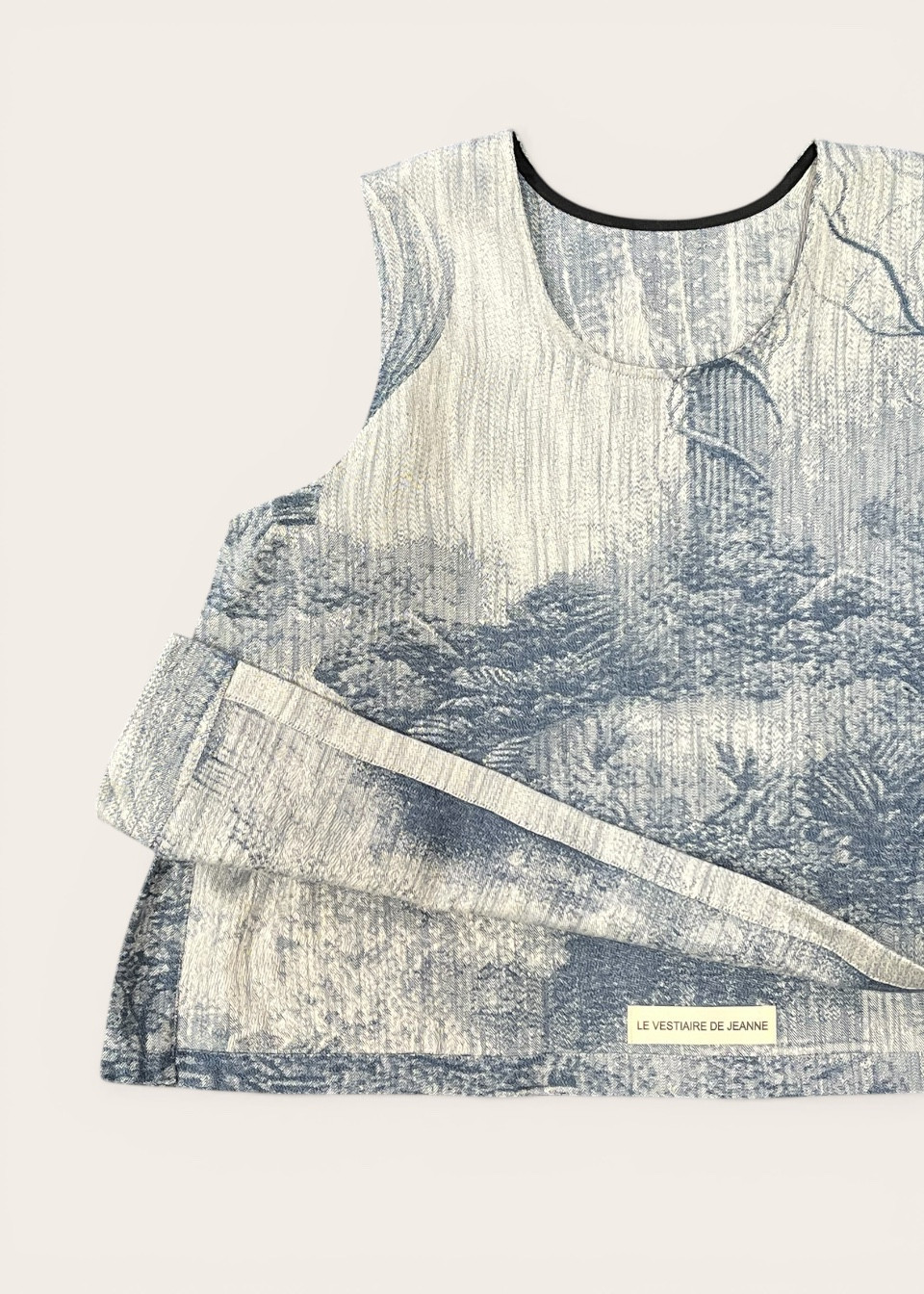 Pill 02, jacquard bleu