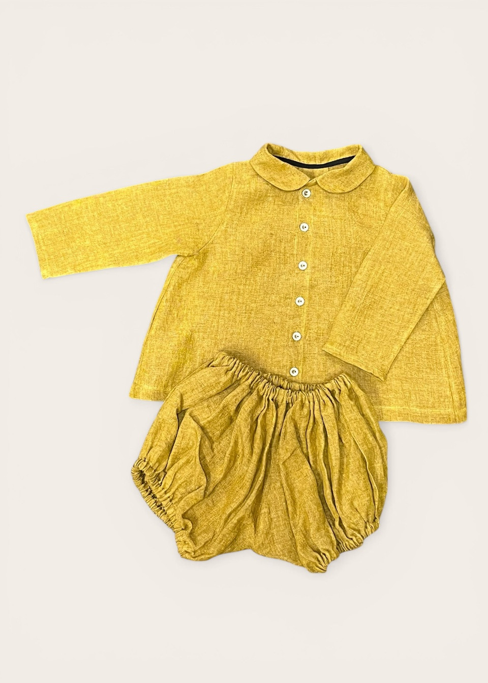 Bloomer, mustard linen