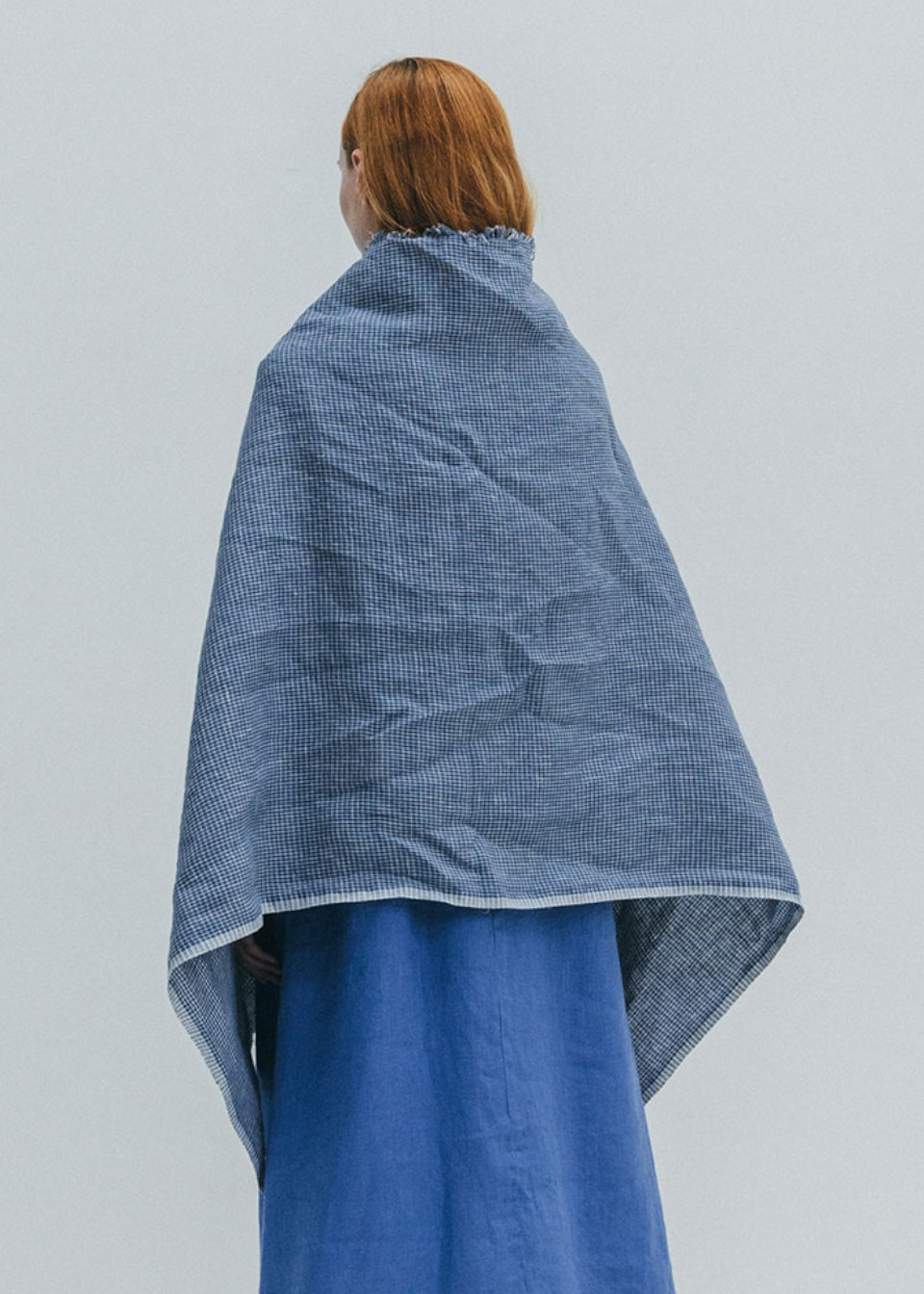 ECHARPE EN LIN A CARREAUX - FOG LINEN WORK