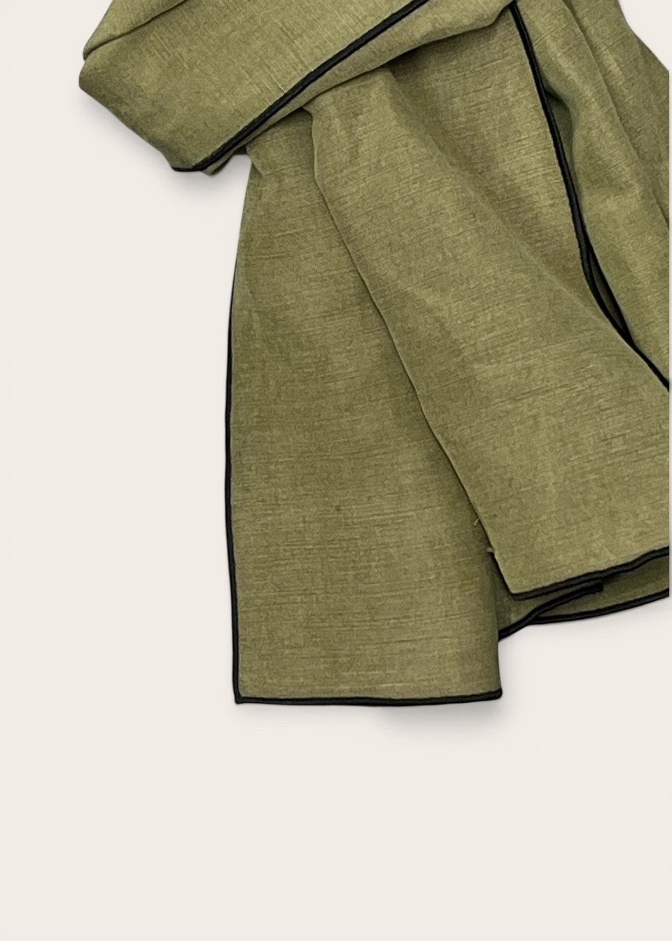 Lichen silk and linen scarf - LE VESTIAIRE DE JEANNE