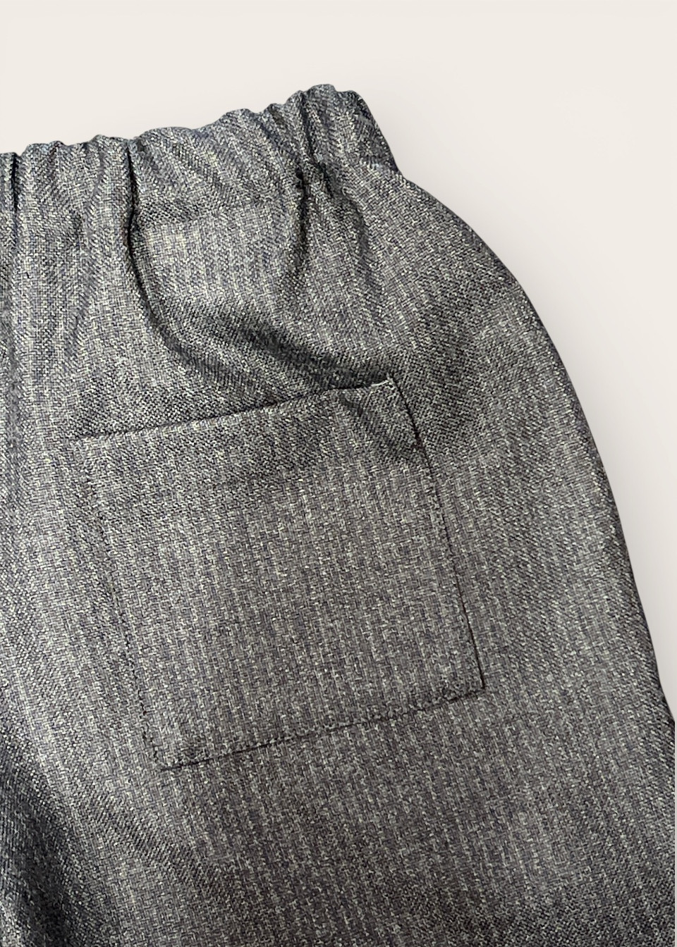 Pantalon large pour enfant, en lainage rayé- LE VESTIAIRE DE JEANNE