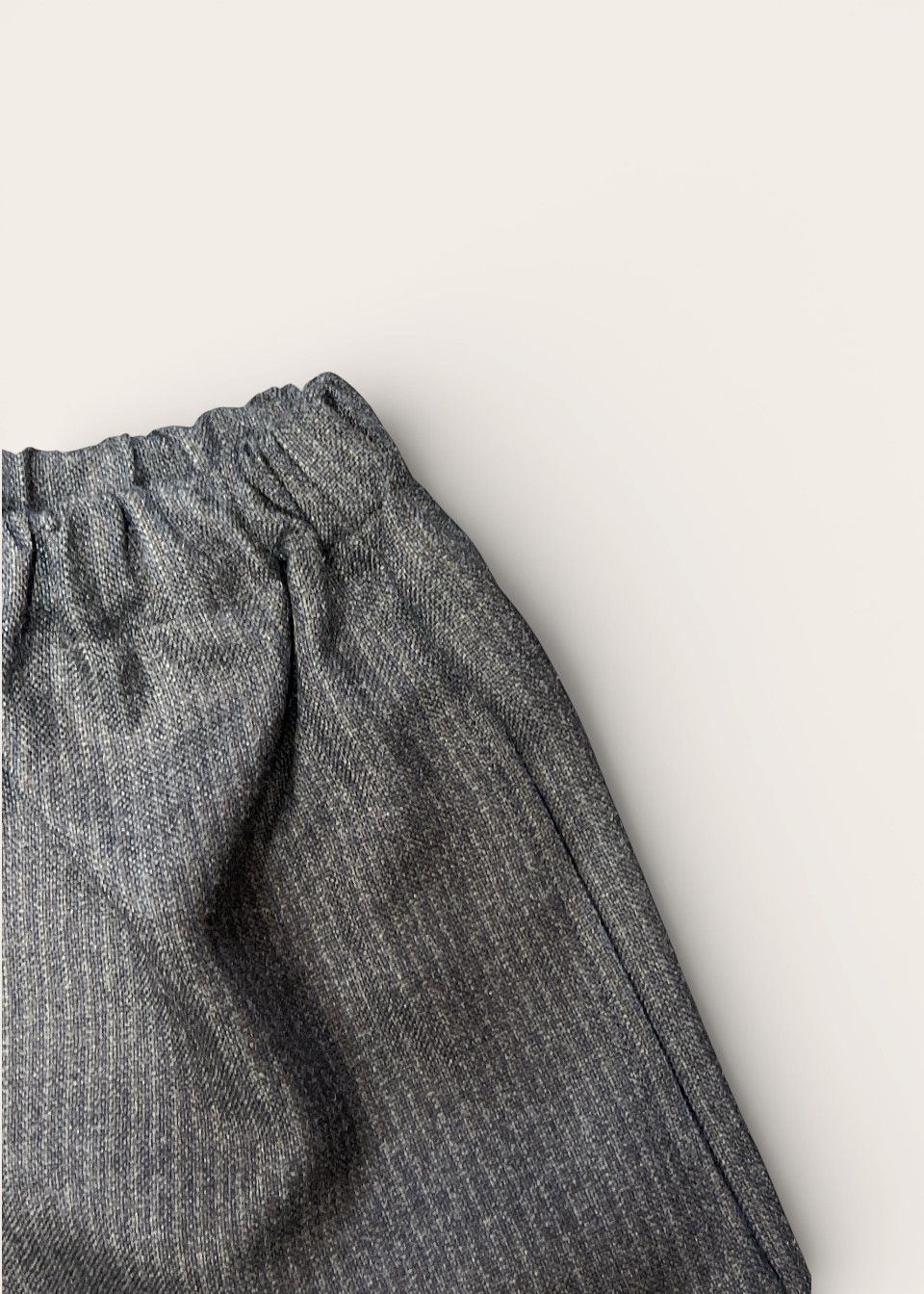 Pantalon large pour enfant, en lainage rayé- LE VESTIAIRE DE JEANNE
