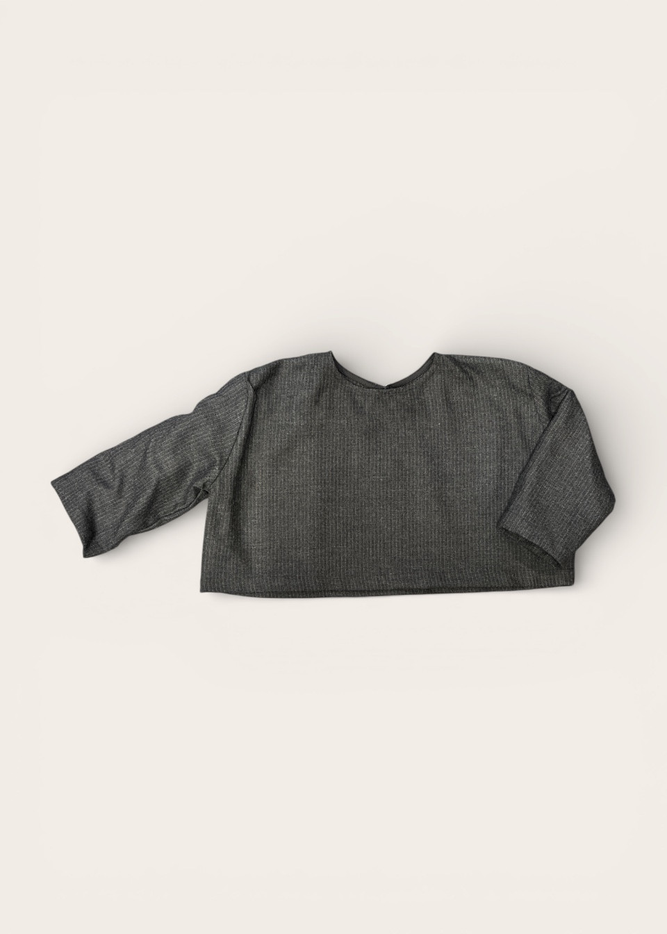 Pull court en lainage rayé - LE VESTIAIRE DE JEANNE