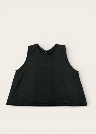 Kid sweater in black sportswear fabric - LE VESTIAIRE DE JEANNE