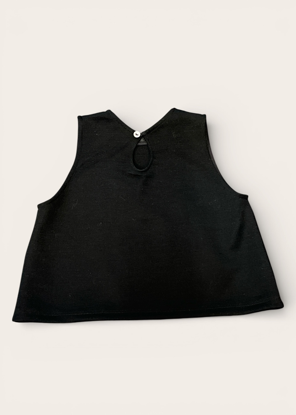 Kid sweater in black sportswear fabric - LE VESTIAIRE DE JEANNE