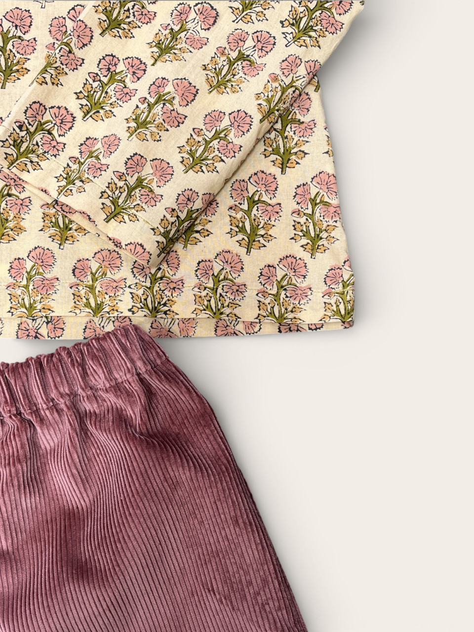 Blouse manches longues, coton block print