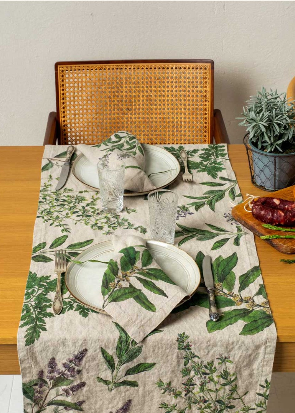 Table runner Fine Herbs - LINOROOM
