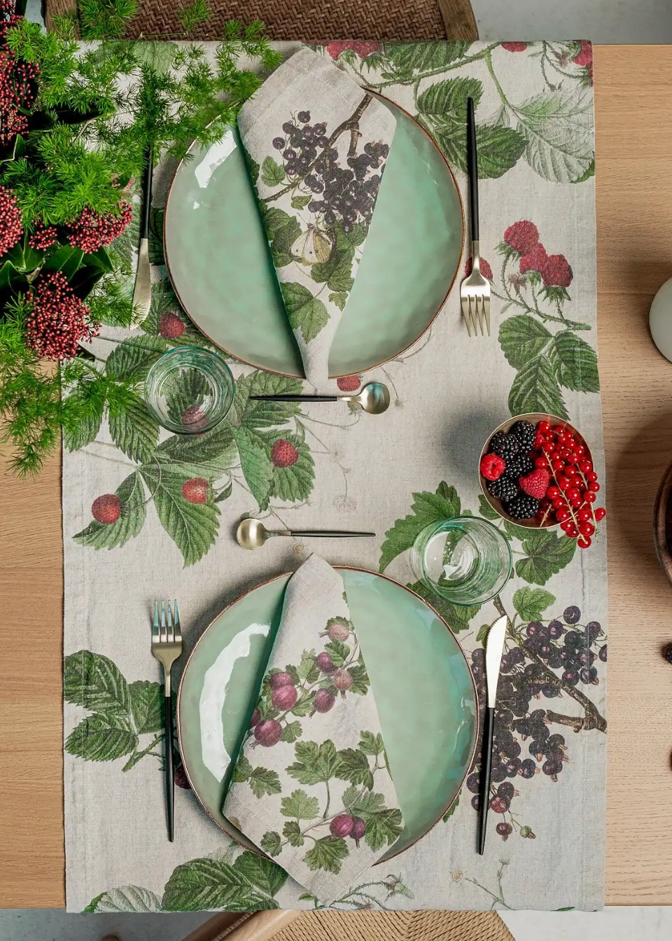 Table runner Fine Herbs - LINOROOM