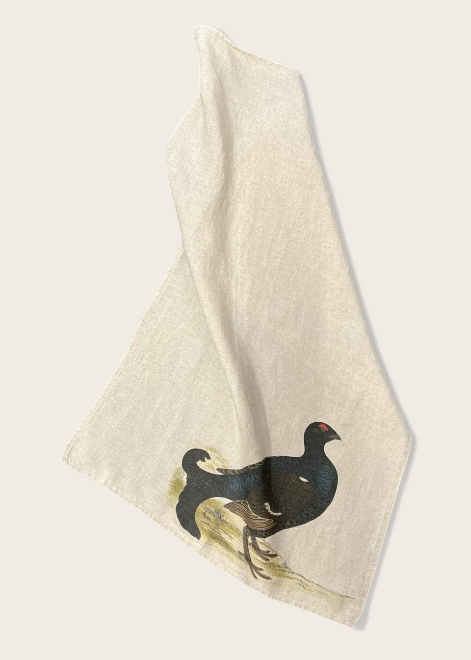 Linen kitchen towel Black Groose - LINOROOM