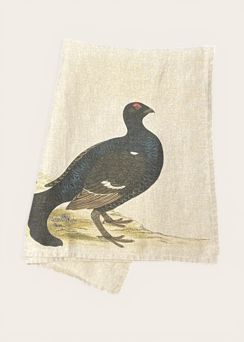 Linen kitchen towel Black Groose - LINOROOM