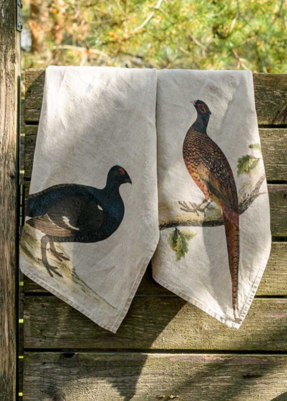 Linen kitchen towel Black Groose - LINOROOM