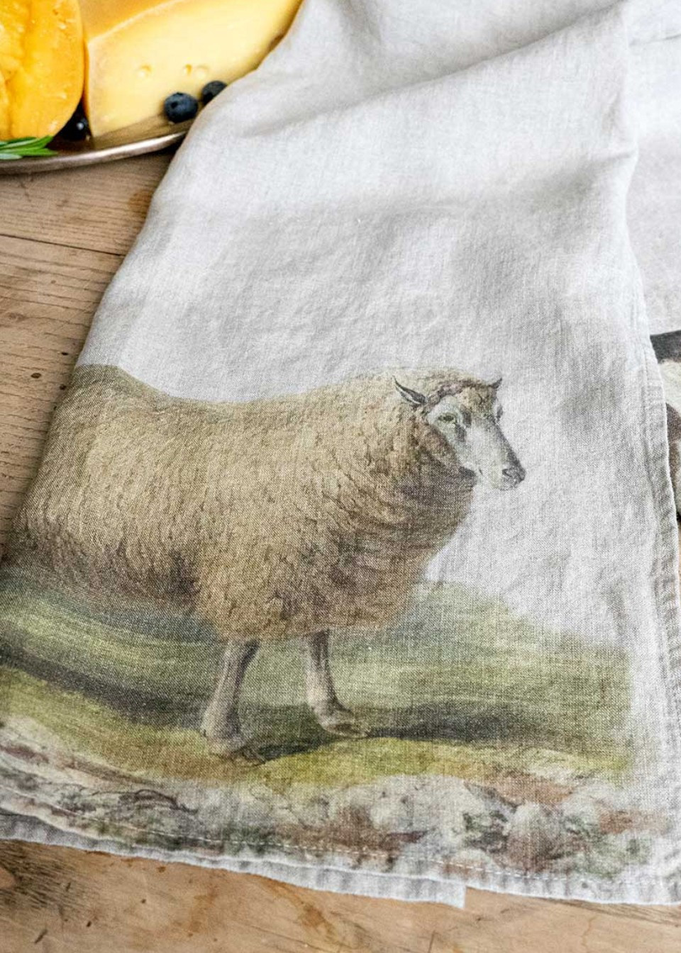 Linen kitchen towel Sheep - LINOROOM