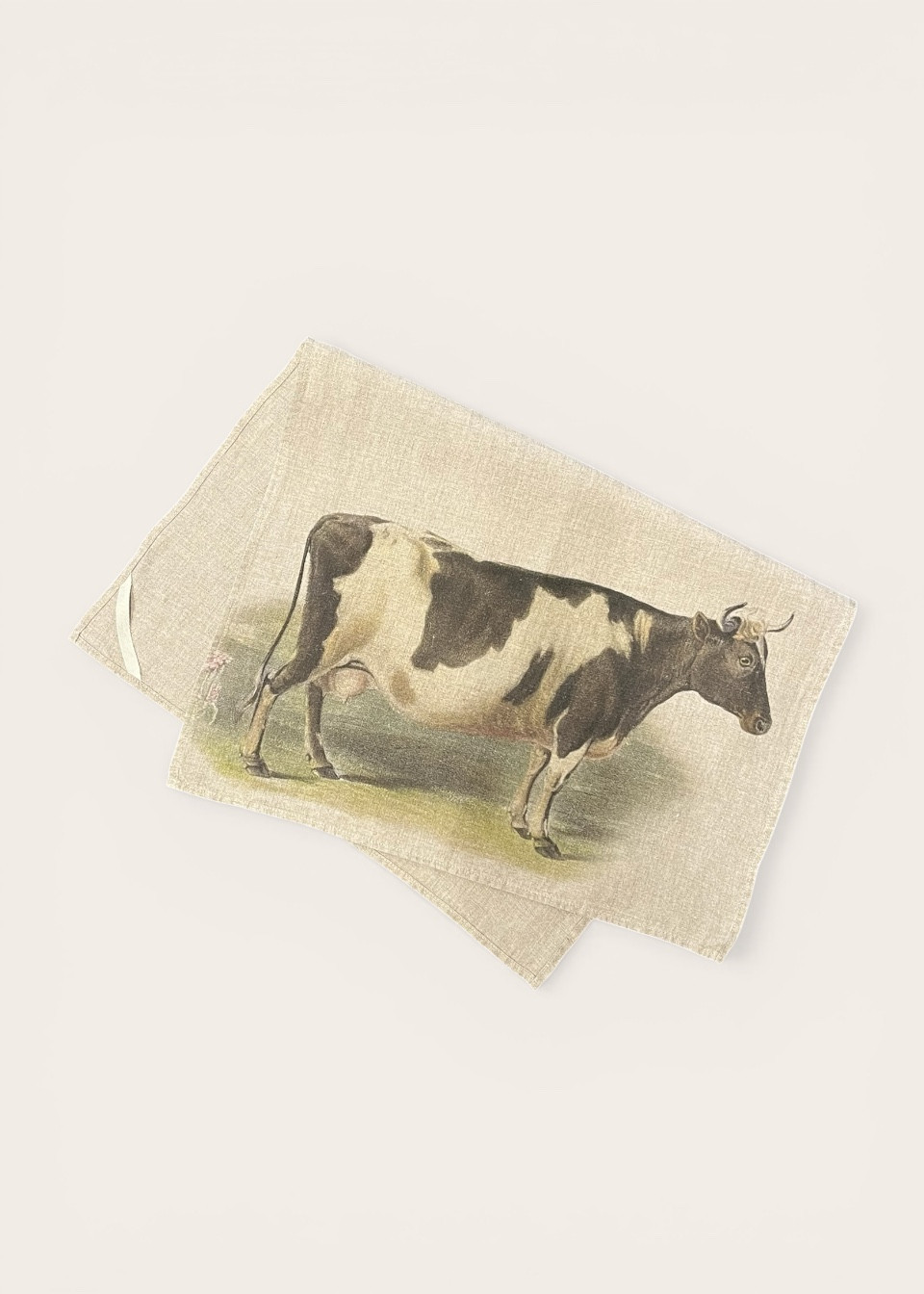 Linen kitchen towel Cow - LINOROOM
