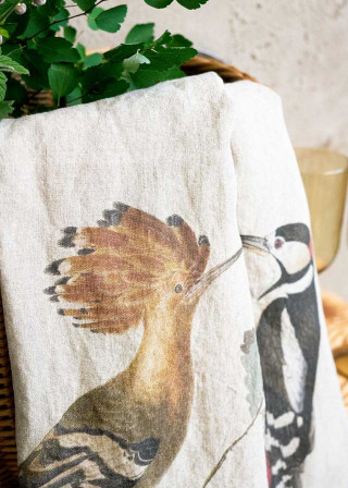 Linen kitchen towel Hoopo - LINOROOM