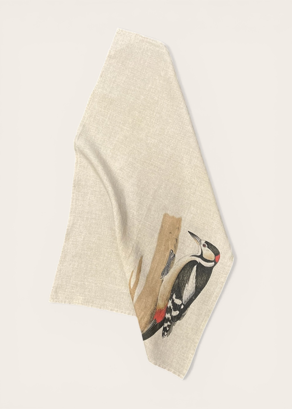 Linen kitchen towel Woodpecker - LINOROOM
