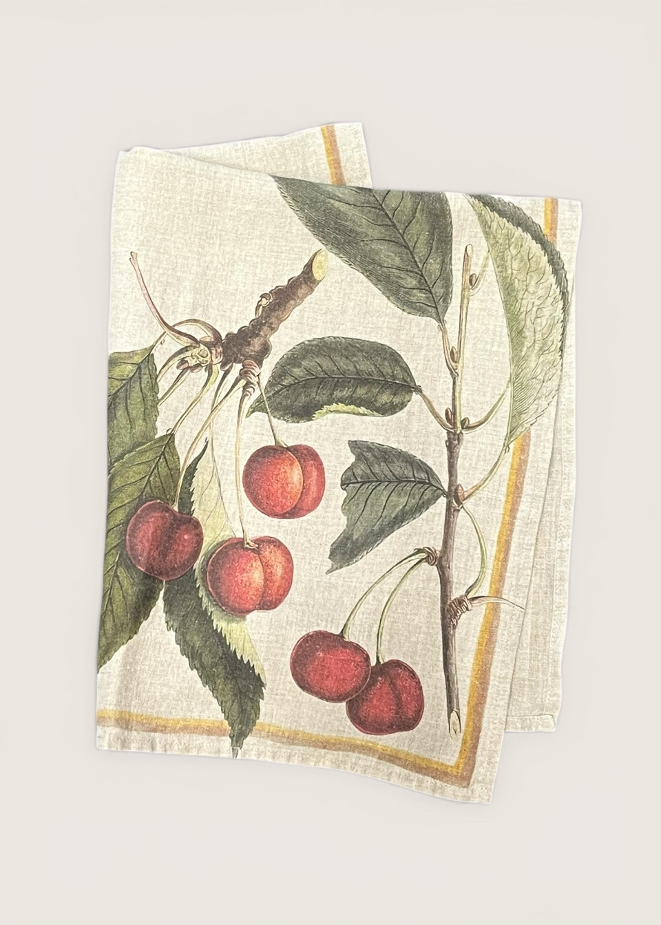 Torchon en lin "Cerises" - LINOROOM