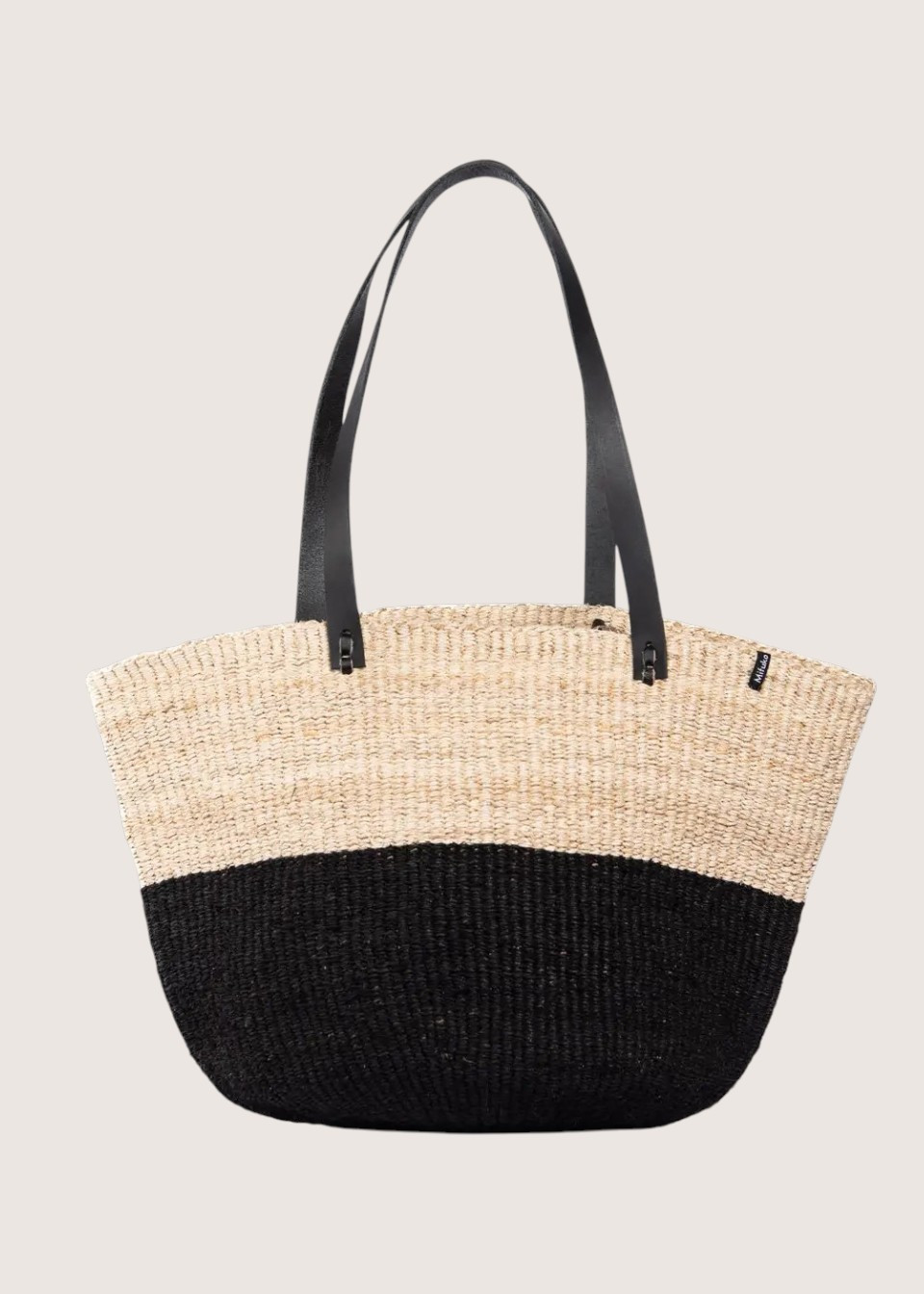 Basket Majani natural & black - MIFUKO