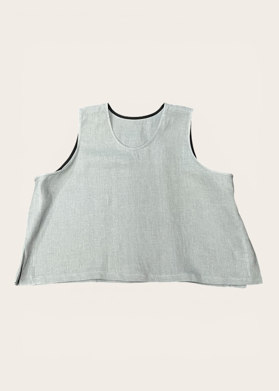 Pull 02, lin bleu orage - LE VESTIAIRE DE JEANNE