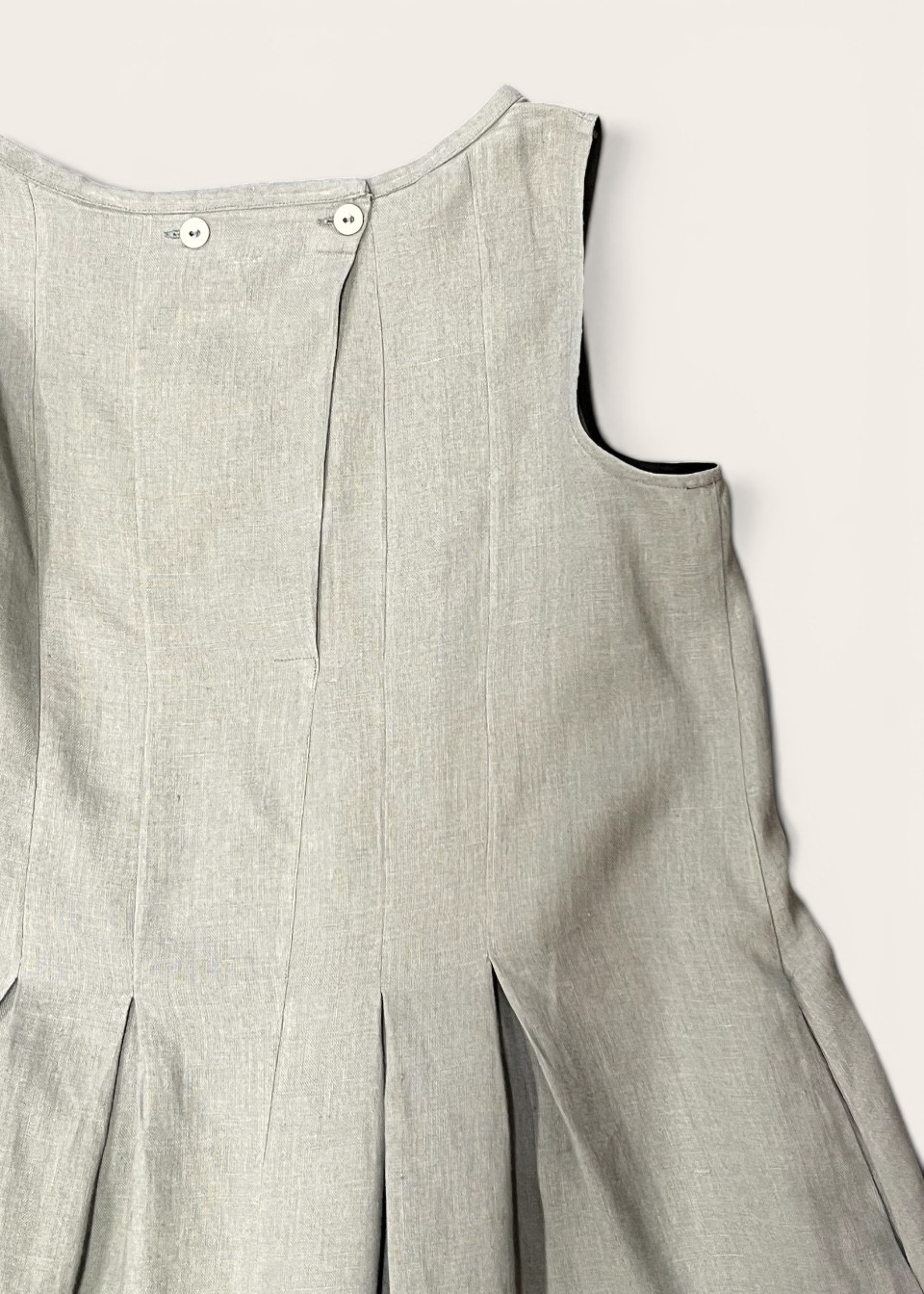 Robe 15 en lin bleu orage - LE VESTIAIRE DE JEANNE