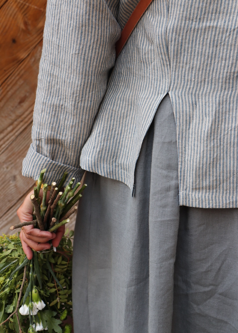Robe 15 en lin bleu orage - LE VESTIAIRE DE JEANNE