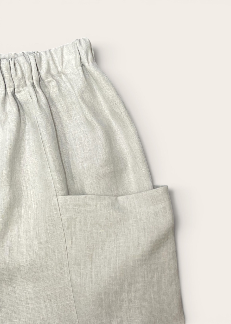Pantalon 09 en lin gris nuage - LE VESTIAIRE DE JEANNE