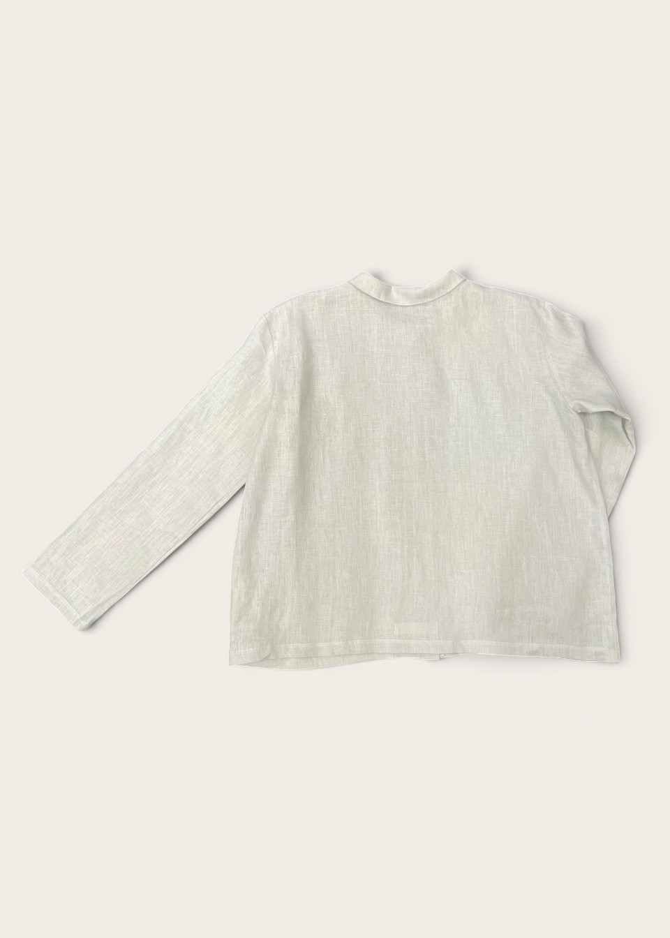Chemise 05, lin gris nuage - LE VESTIAIRE DE JEANNE