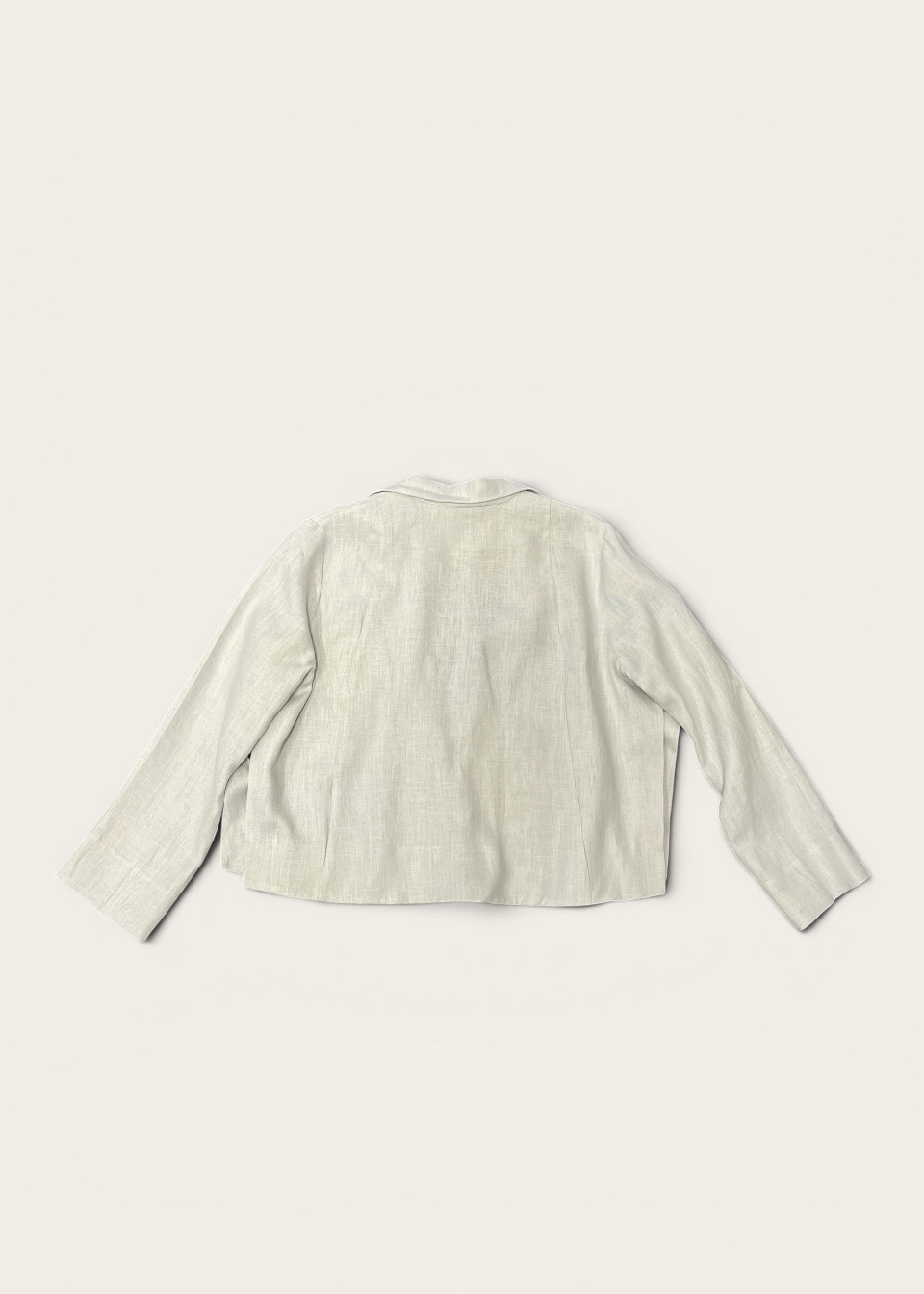 Veste 08, lin gris nuage - LE VESTIAIRE DE JEANNE