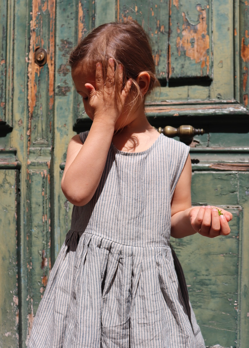 Robe à plis rayée pour enfant - LE VESTIAIRE DE JEANNE