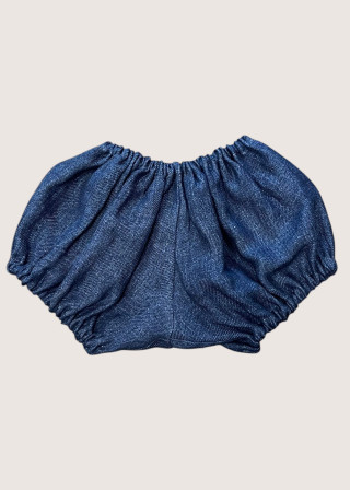 Bloomer, lin épais indigo