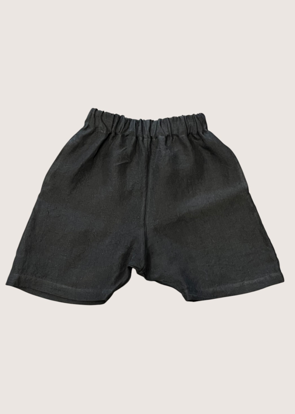 Bermuda shorts black linen - LE VESTIAIRE DE JEANNE