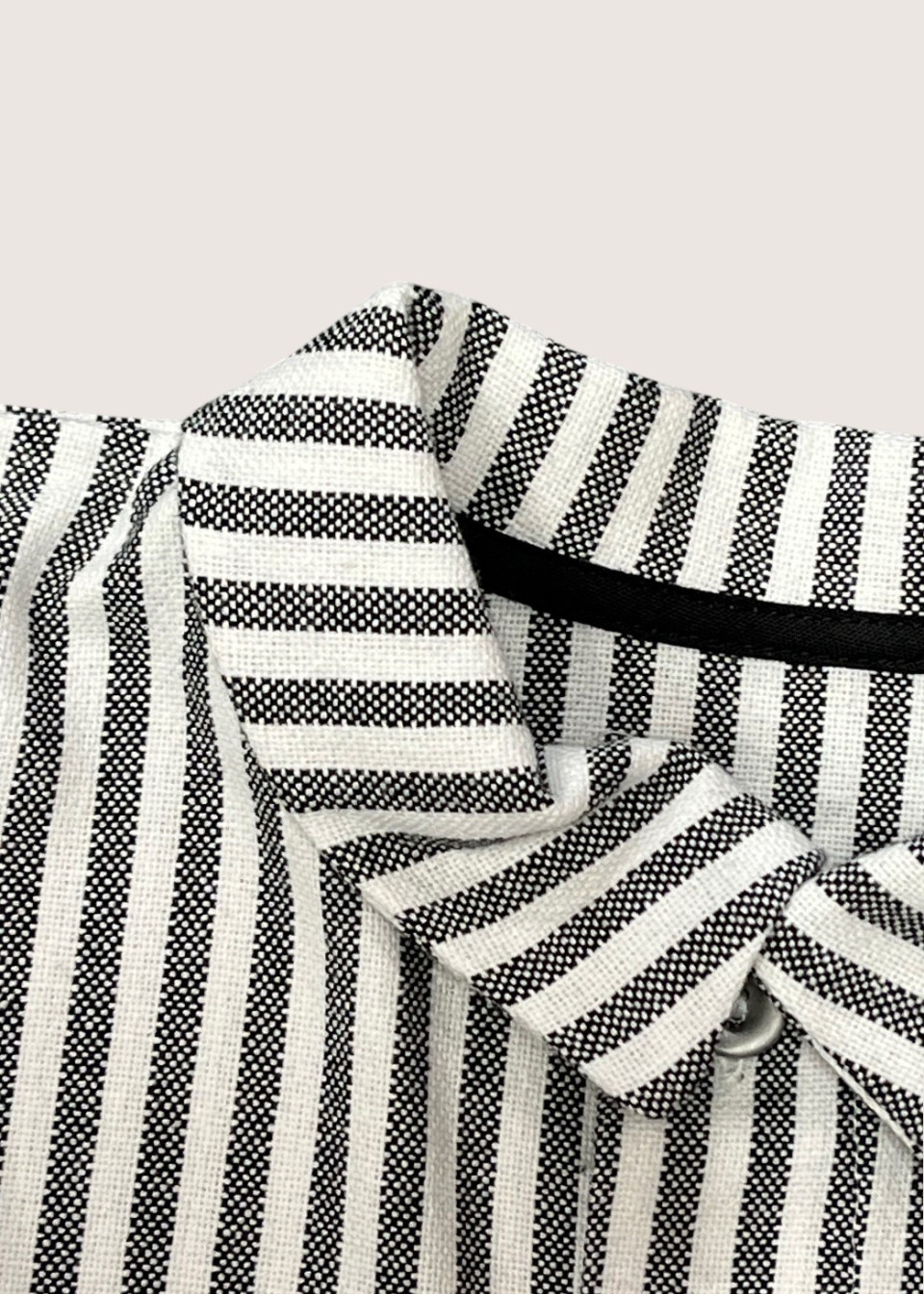 Unisex shirt for babies, white stripes cotton
