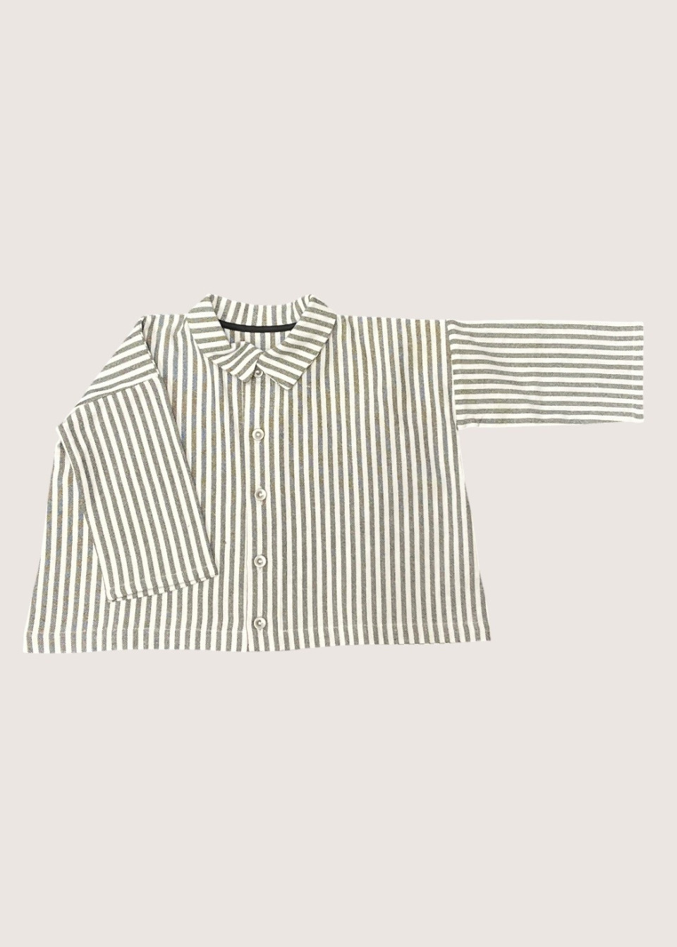 Chemise mixte pour bébé en coton rayé - LE VESTIAIRE DE JEANNE