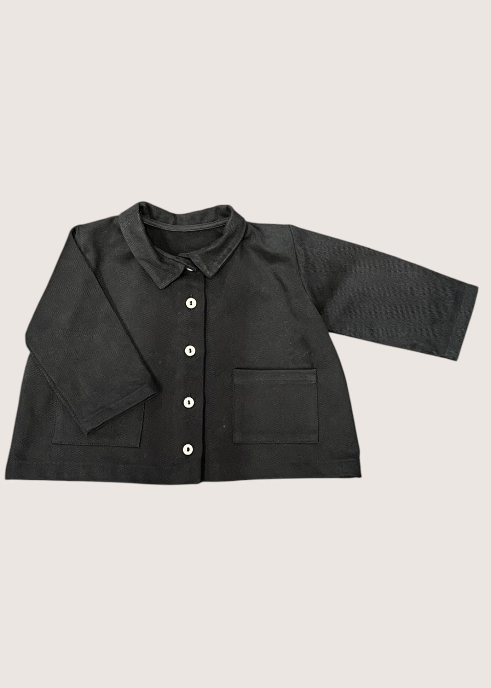 Baby jacket in black denim - LE VESTIAIRE DE JEANNE