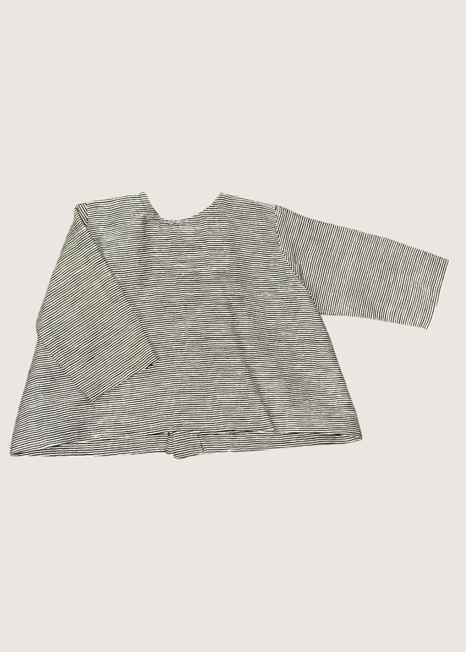 Long sleeves blouse, fine stripes linen