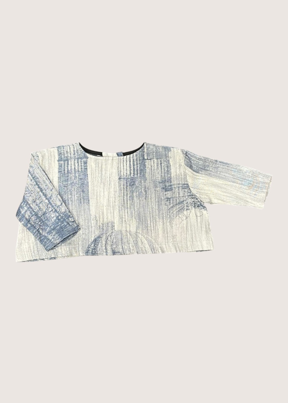 Pull bébé en jacquard bleu - LE VESTIAIRE DE JEANNE