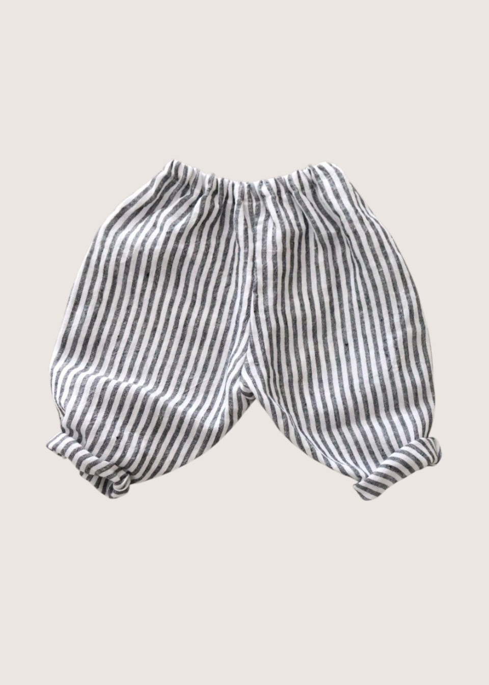 Classic trousers, light stripes linen
