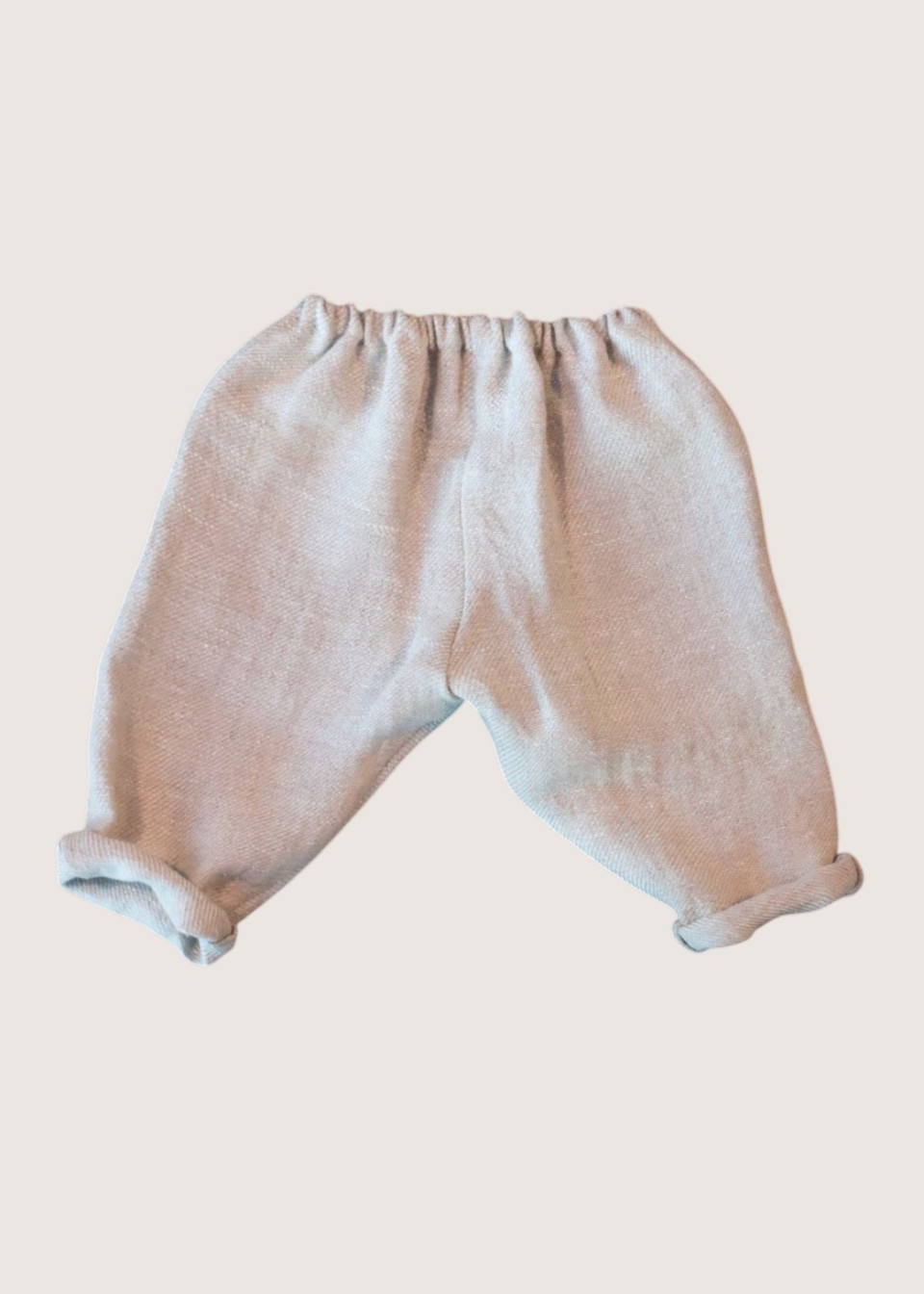 Pantalon classique, lin épais naturel