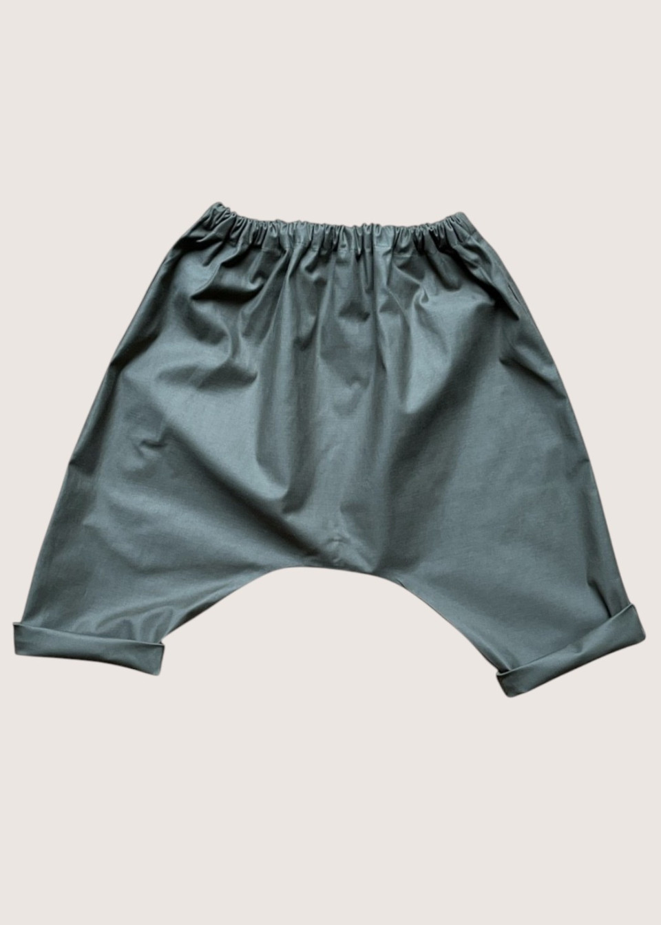 Saroual trousers in khaki poplin - LE VESTIAIRE DE JEANNE