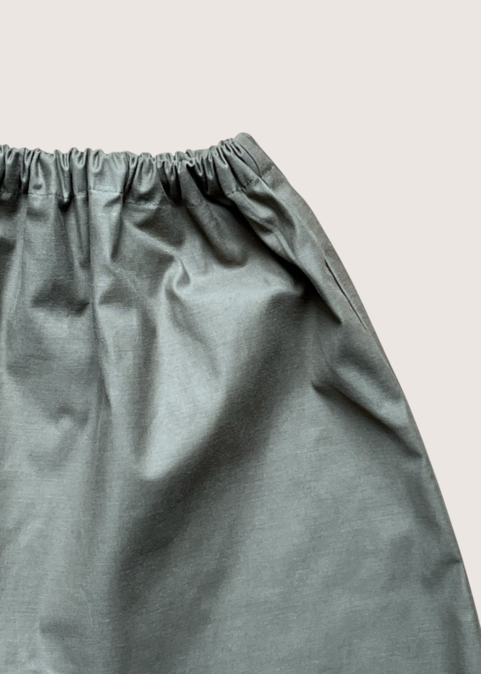 Saroual trousers in khaki poplin - LE VESTIAIRE DE JEANNE