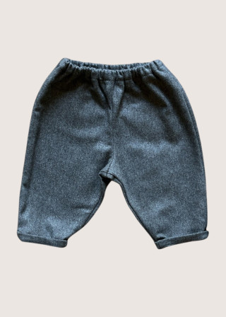 Classic trousers in grey wool blend - LE VESTIAIRE DE JEANNE