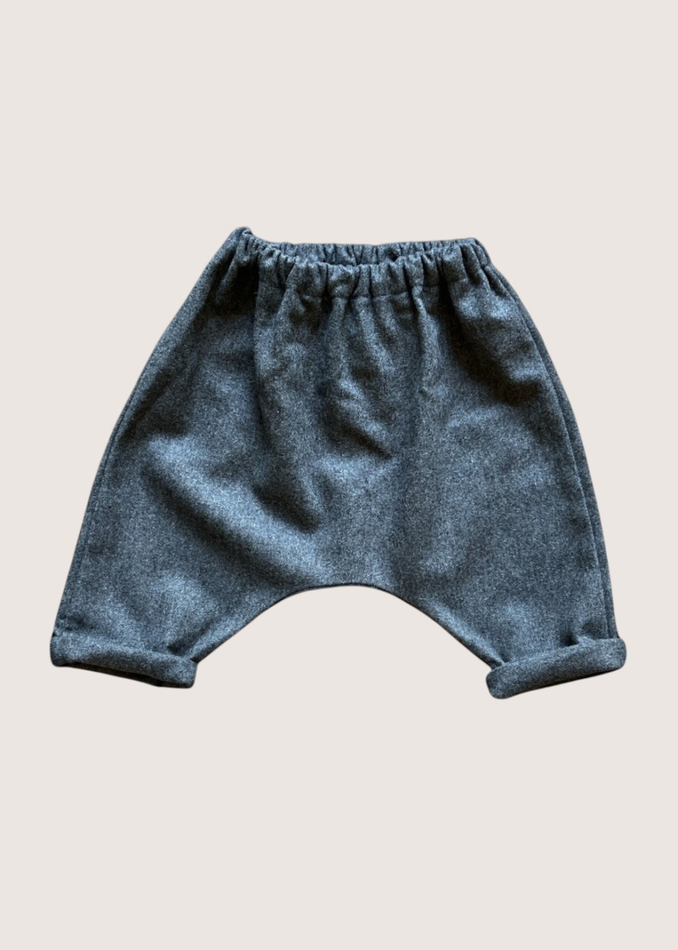 Pantalon sarouel en lainage gris - LE VESTIAIRE DE JEANNE