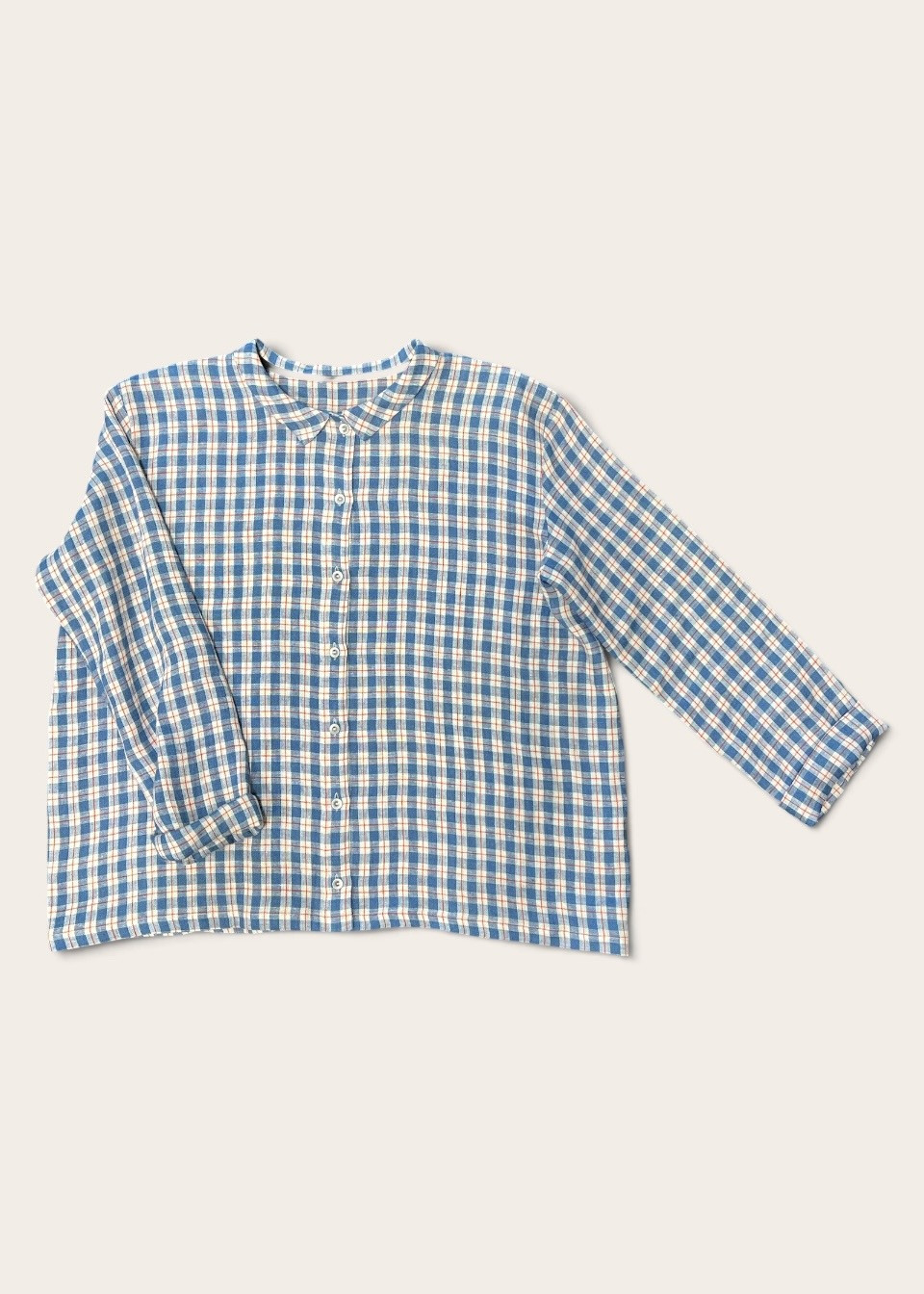 Chemise 05, lin écossais - LE VESTIAIRE DE JEANNE