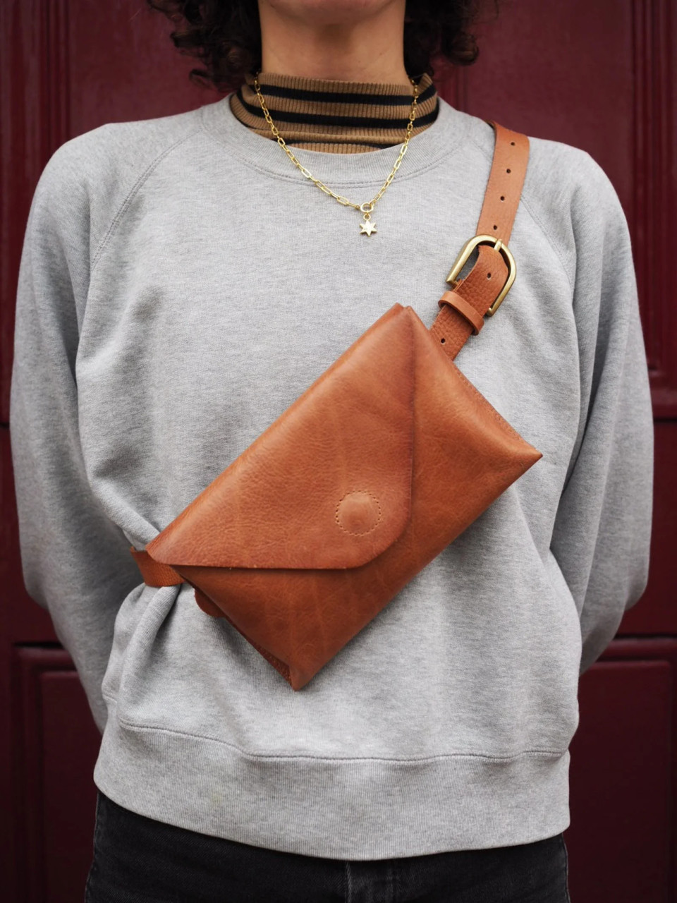 Tan Leather Betty Belt Bag - ROAK STUDIO