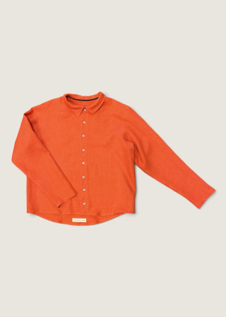 Shirt 09 in tartan linen - LE VESTIAIRE DE JEANNE